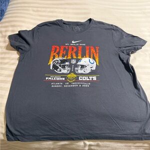Nike Dk Gray Berlin Game Atlanta Falcons vs Colts Graphic Tee